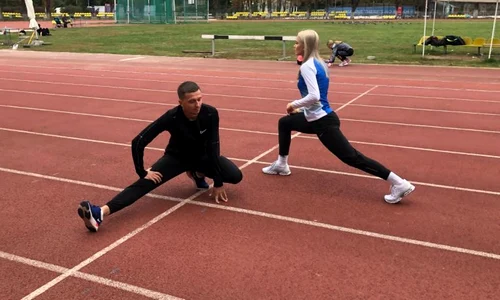 Marina Baboi și iubitul ei se antrenează împreună  jpeg