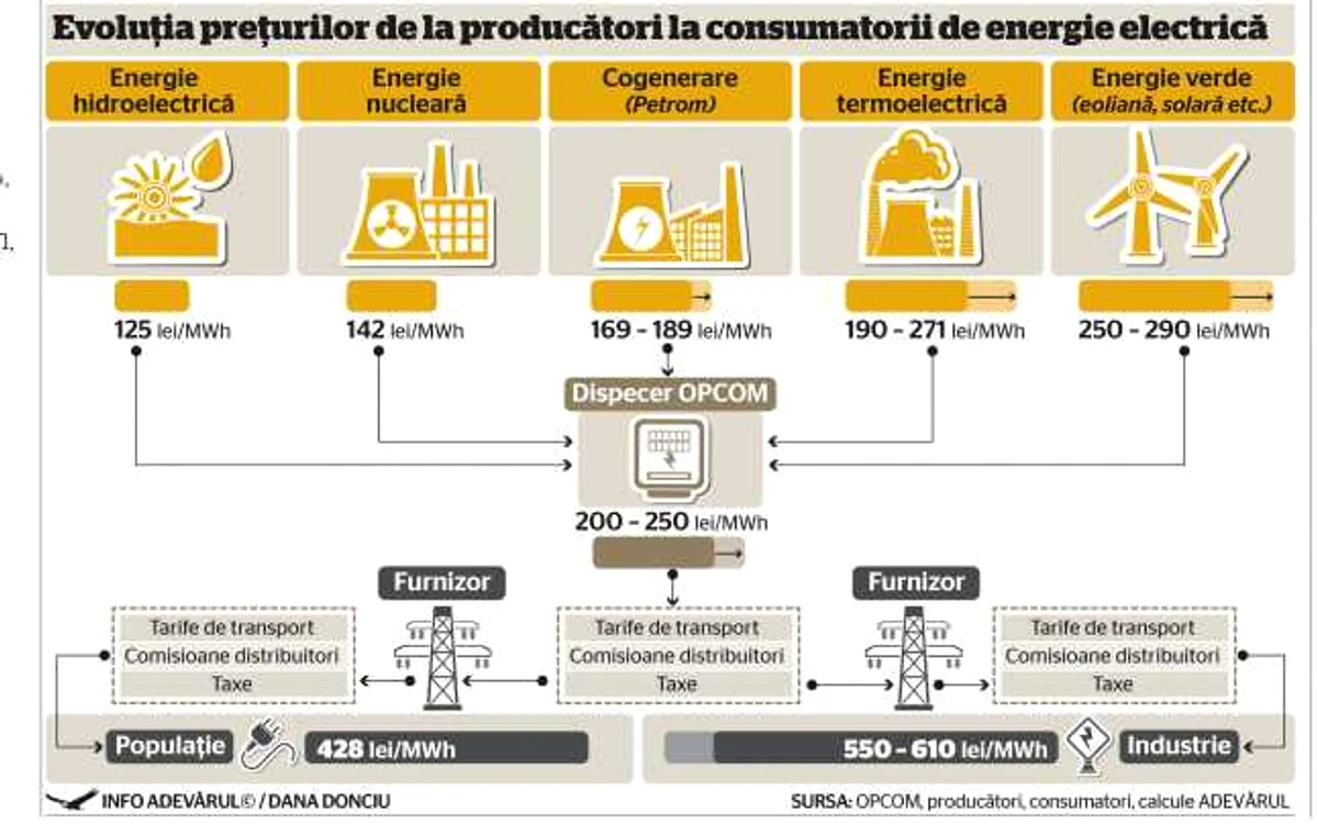 infografie scumpire energie electrica curent