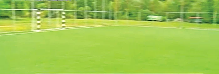 ...dar şi un teren de fotbal sintetic
