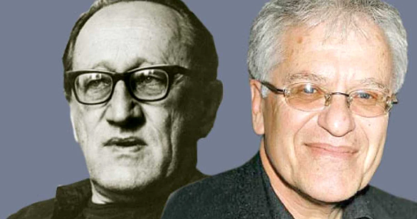 Heiner  Müller(stănga) şi Jerry Zaks