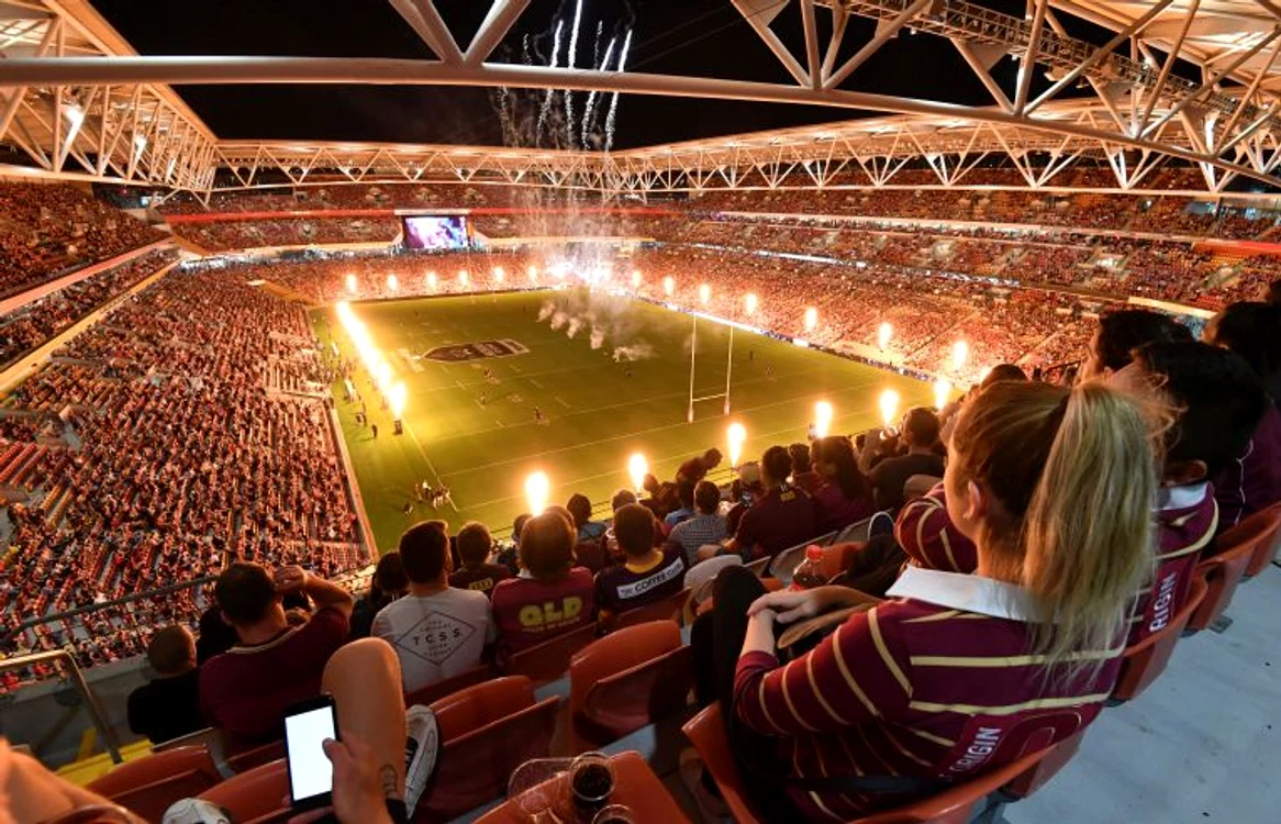 
    Peste 50.000 de fani au asistat la meciul de rugbydin BrisbaneFOTO: EPA  