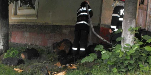 Pompierii s-au luptat cu flăcările mai mult de o oră