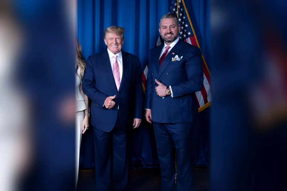 Donald Trump și Dragoș Sprînceană FOTO: instagram