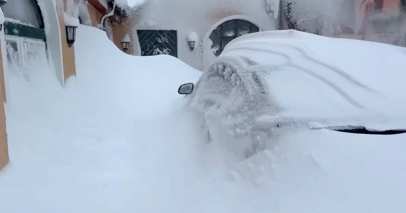Zăpadă în septembrie în zonele montane din Austria Foto: Captura video X