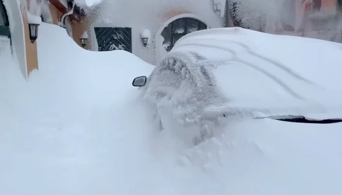 Furtuna de zăpadă foto: X