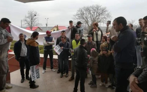 Protest la Popricani FOTO reporteris.ro