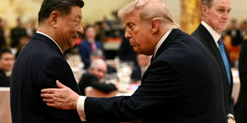 Donald Trump la banchetul de stat alături de Xi Jinping FOTO AFP