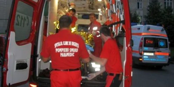 Bărbatul a ajuns în stare gravă la Spitalul Județean din Sibiu (foto ADEVARUL) jpeg