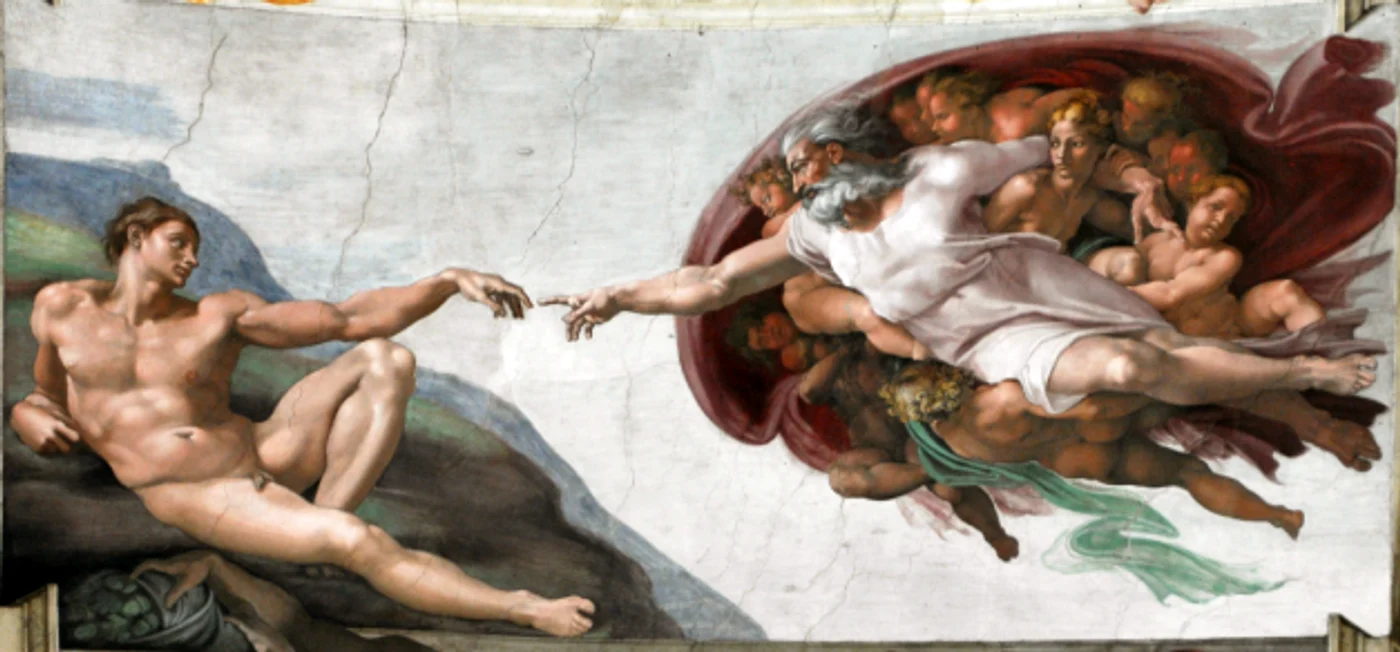 Creaţia lui Adam de Michelangelo