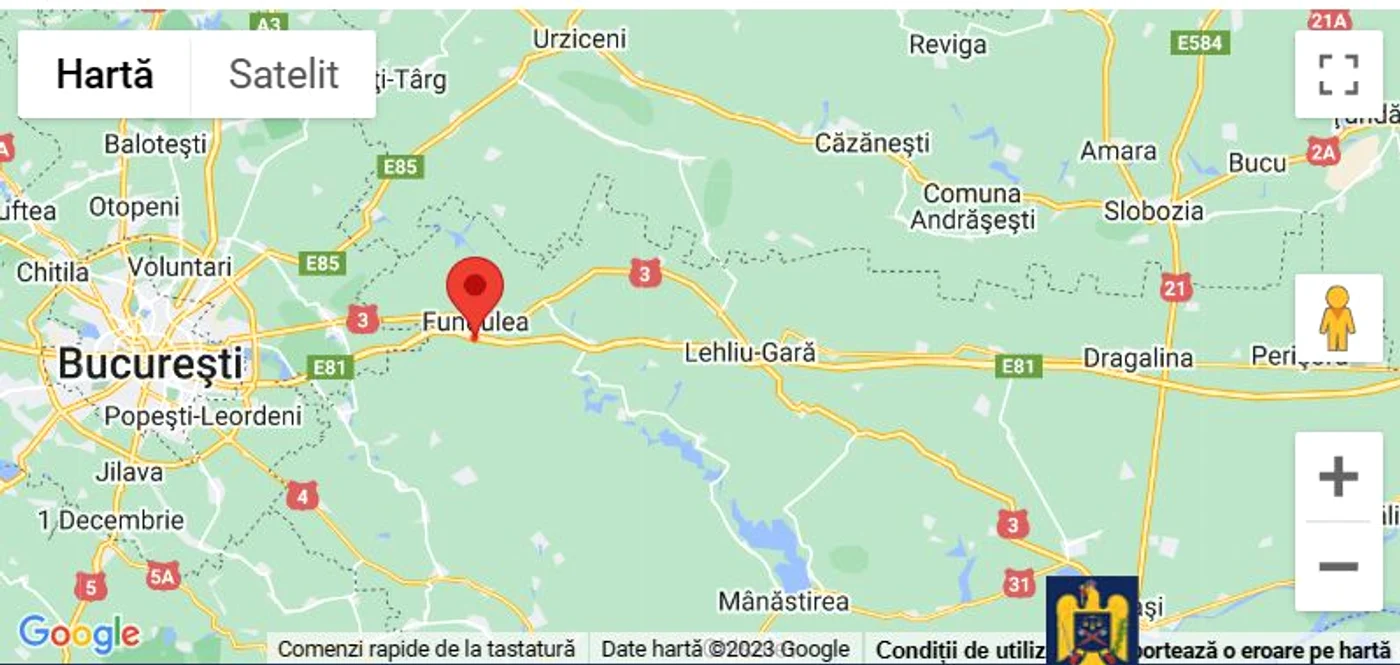 Mașina a luat foc la kilometrul 39 al A2. FOTO INFOTRAFIC