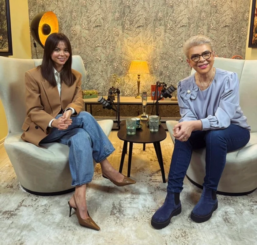 Denisa Flicea, invitată în podcastul lui Teo Trandafir foto: Facebook