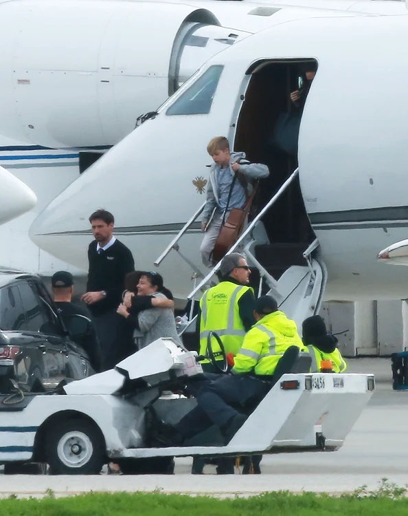 Angelina Jolie Touches Down In Denver With Her Children jpeg