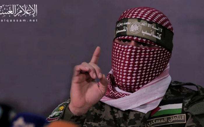 Abu Ubaida, purtătorul de cuvânt al Brigăzilor al-Qassam armate ale Hamas FOTO: arhivă