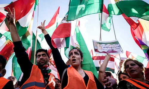 Protest la Berlin. Manifestație de solidaritate cu femeile din Iran. 22 octombrie 2022 | Foto EPA EFE