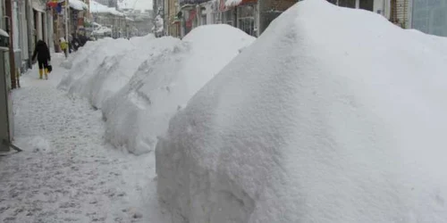 Mormane de zăpadă, în centrul Craiovei