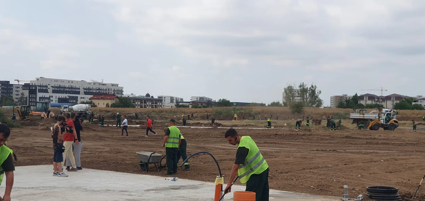 Șantier Parcul Donald Trump sector 4