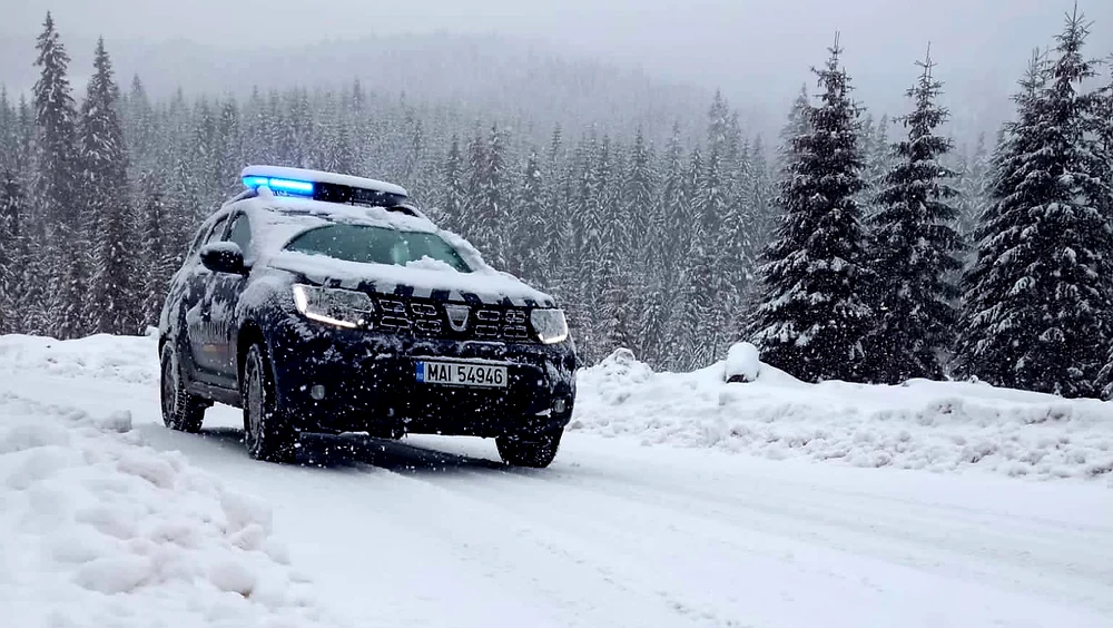 Jandarmii montani de la Zănoaga. FOTO IJJ Dâmbovița