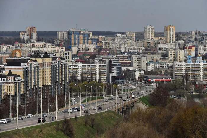 Imaine generală asupra orașului Belgorod, aflat la 700 de km de Moscova FOTO AFP