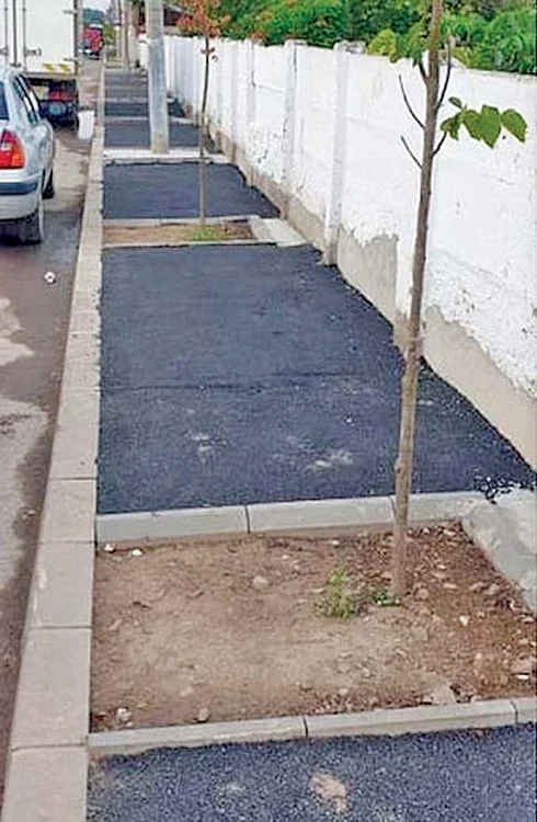 Aşa arată lucrarea realizată de un serviciu din Primăria Brăila