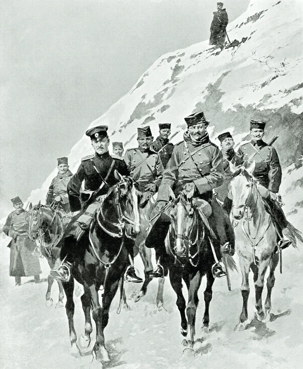 Cavaleriști sârbi, în timpul Primului Război Balcanic (© Getty Images) 