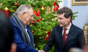 Nicuşor Dan s a întâlnit cu Sir George Iacobescu FOTO FB Nicusor Dan jpg