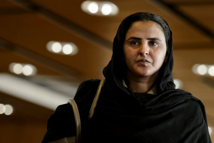 Mukhtar Mai a participat pe 19 februarie la Summit-ul de la Geneva pentru Drepturile Omului şi Democraţie. FOTO AFP
