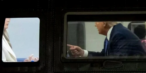 Donald și Melania Trump, discuţie tensionată la întoarcerea acasă. FOTO: captură video/SkyNews
