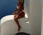 Diana Munteanu în Santorini. FOTO: Instagram