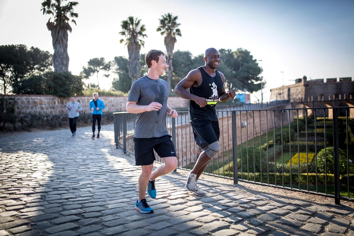 Mark Zuckerberg, jogging în Barcelona