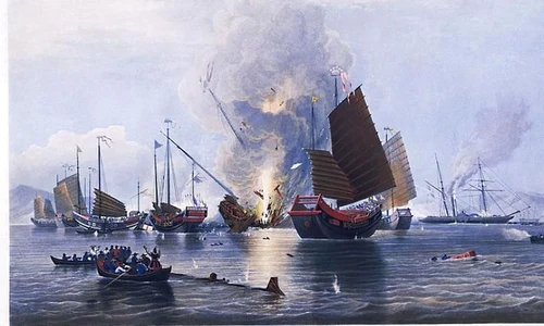 Marea Britanie vs  China în primul război al opiului jpeg
