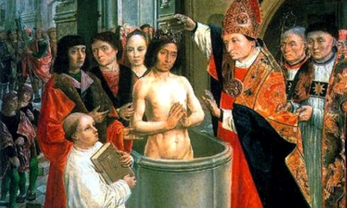 Primul rege al francilor, Clovis I, s a convertit la catolicism devenind primul rege al Frantei jpeg