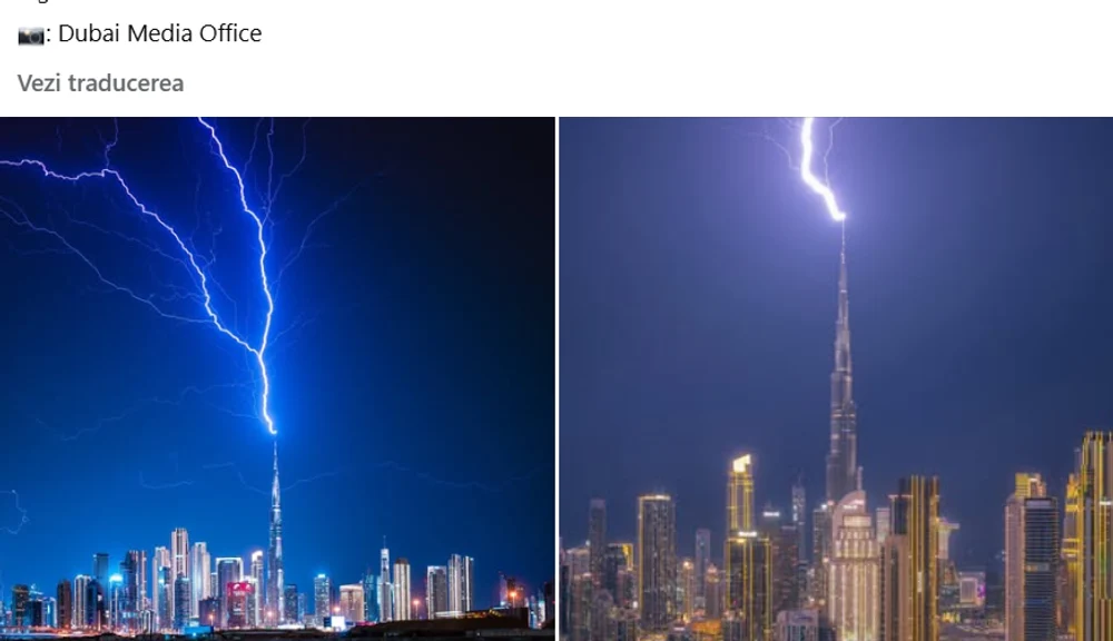 Burj Khalifa, cea mai înaltă clădire din lume, lovită de fulgere la o zi după atacurile iraniene din Dubai. Scene „apocaliptice” surprinse de localnici