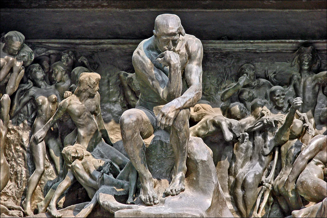 Statuia emblematică a Gânditorului. Muzeul Rodin - Paris. Sursa: Wikipedia. 