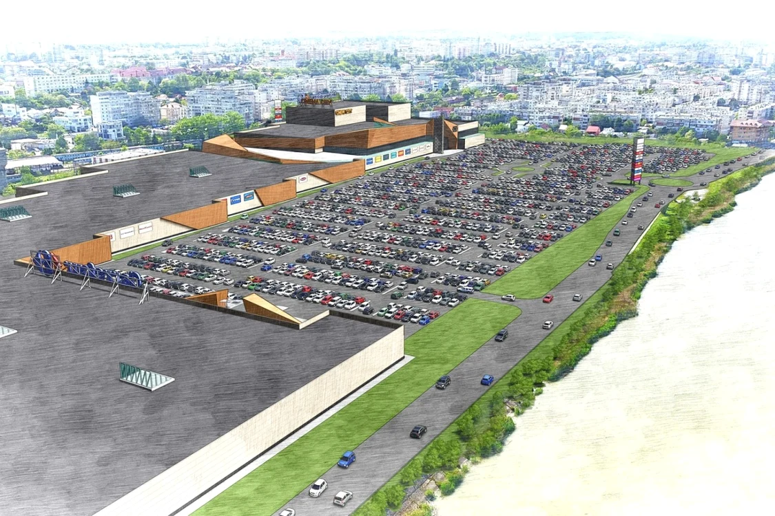 Centrul comercial va fi gata cel târziu în primăvara lui 2023 FOTO: Prime Kapital