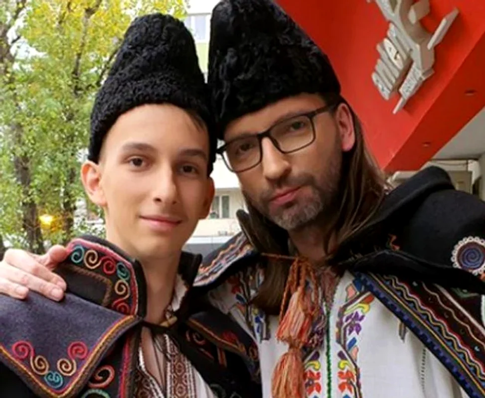 Florin Vasilică alături de fiul său