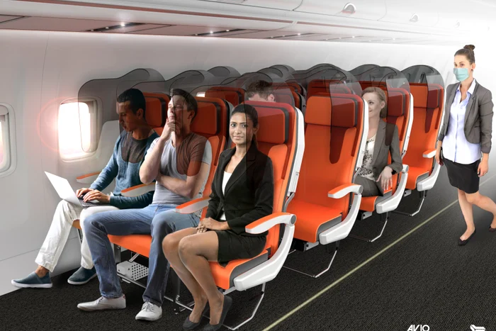 Se pot monta panouri de protecție între scaune