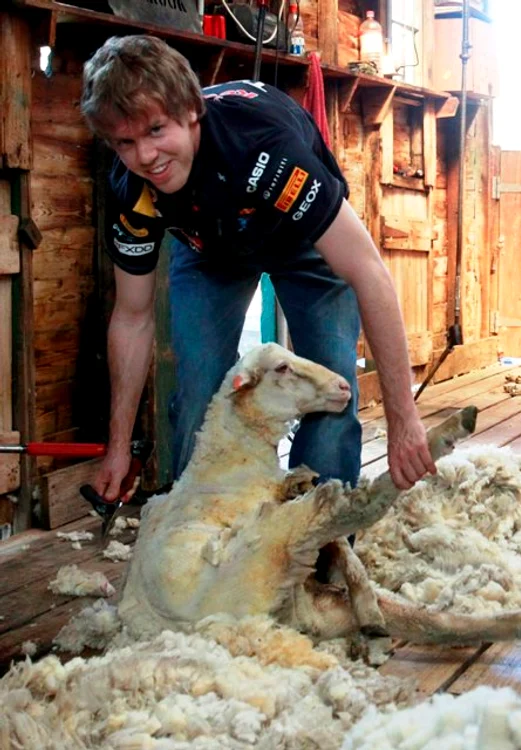 Sebastian Vettel, de la Red Bull, a tuns oile înaintea MP de Formula 1 de la Melbourne (foto: Reuters)