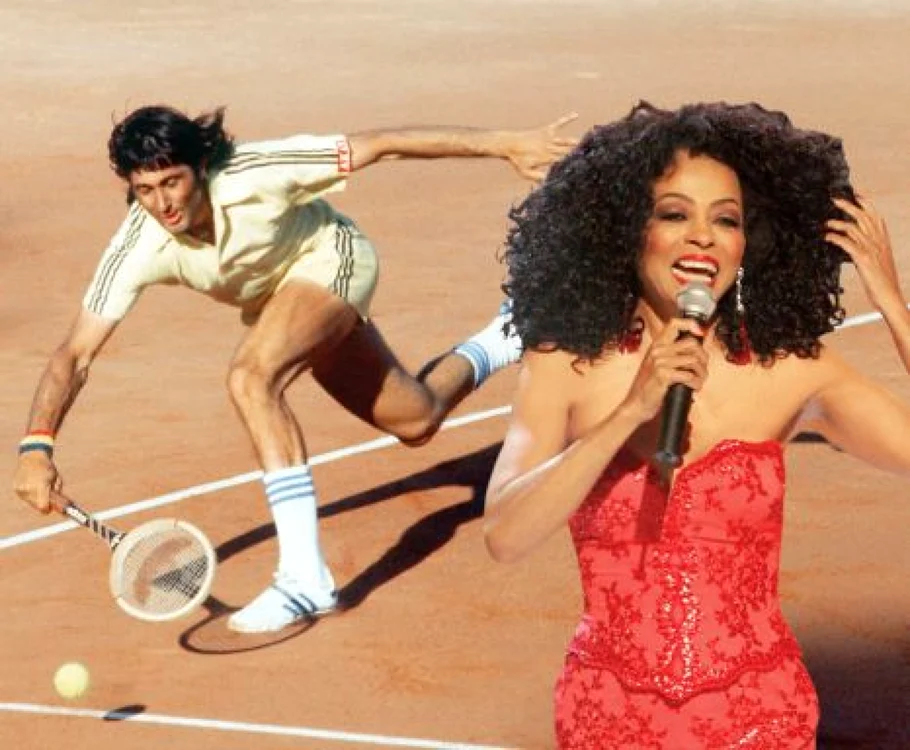 Ilie Năstase şi Diana Ross
