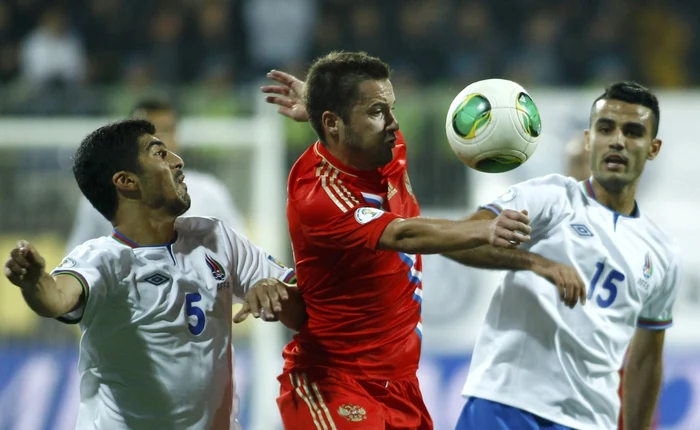 Azerbaijan - Rusia 1-1. FOTO: Reuters