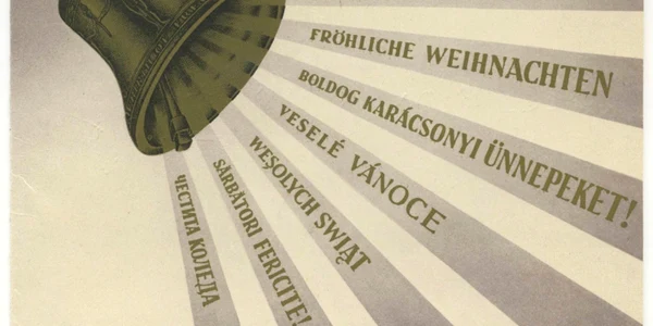 Felicitare Eruropa Libera 1951 jpg