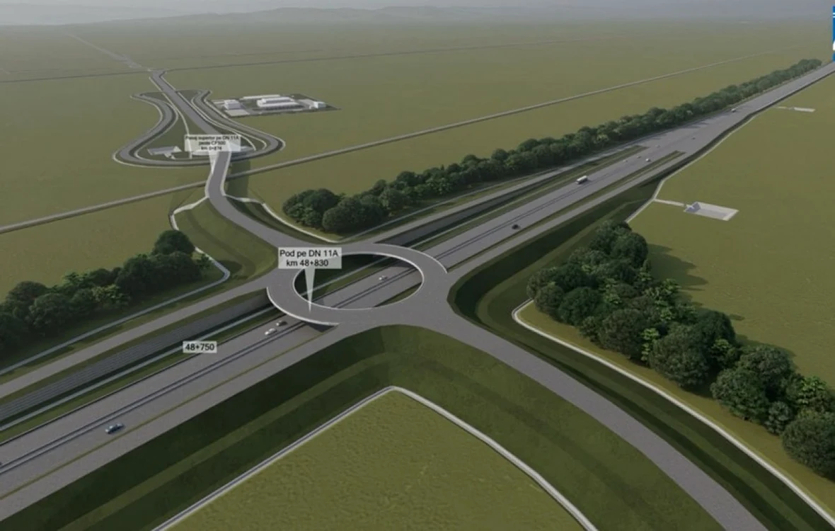 Secțiunea Bacău-Focșani din Autostrada A7, Foto: Facebook Sorin Grindeanu