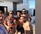 Edward Sanda , party la piscină în Domnești Sursa Instagram