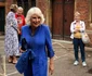 Camilla, într-o salopetă albastră, la un eveniment recent
