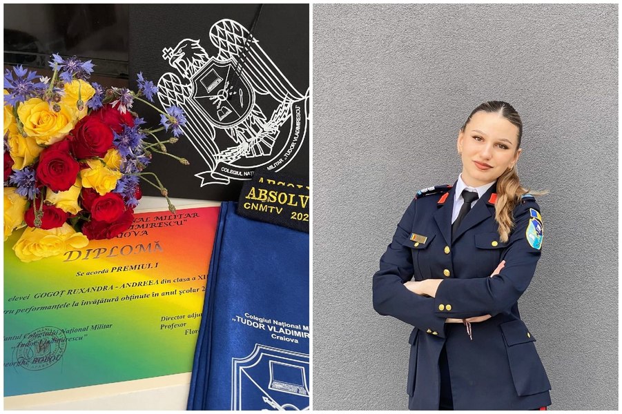 Visul Ruxandrei, admisă cu cea mai mare medie la Academia Forțelor Aeriene. „Vreau să dau meditații copiilor bolnavi”