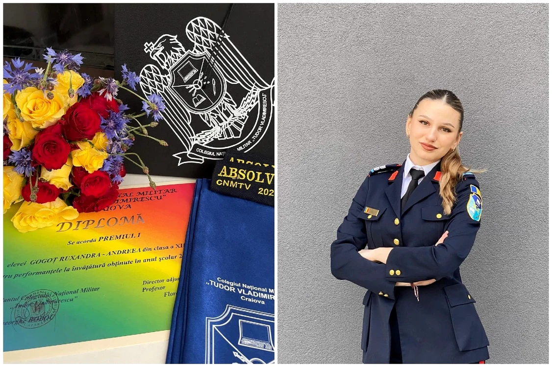 Ruxandra Gogoț, admisă la Academia Forțelor Aeriene FOTO: Ruxandra Gogoț