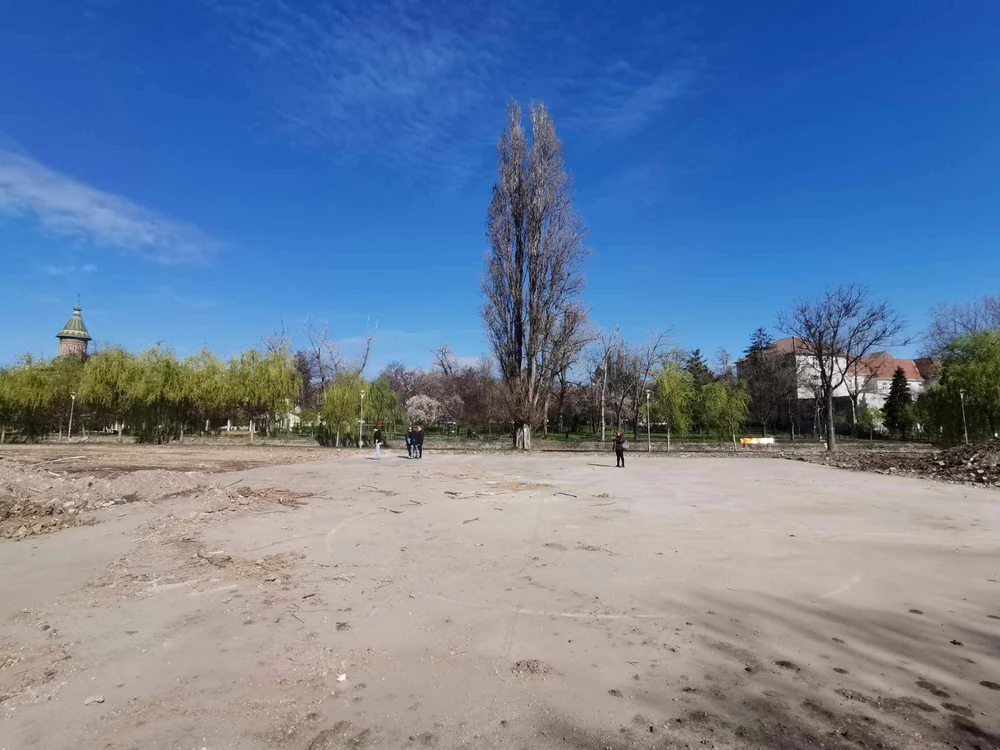 Au început lucrările de pe malul Begăi FOTO Ștefan Both
