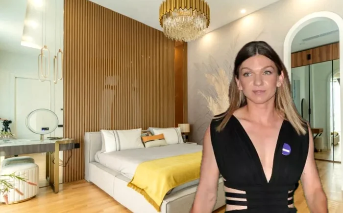 Așa arăată la interior vila achiziționată de Simona Halep la Niculești. Colaj NGCC/Instagram