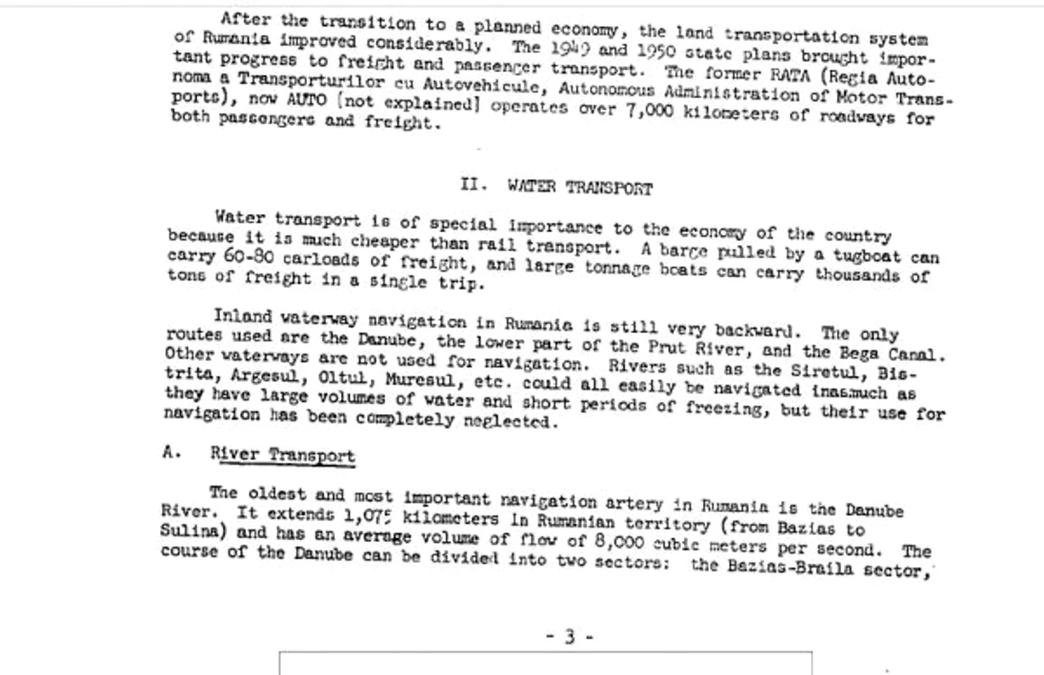 doumente transport CIA