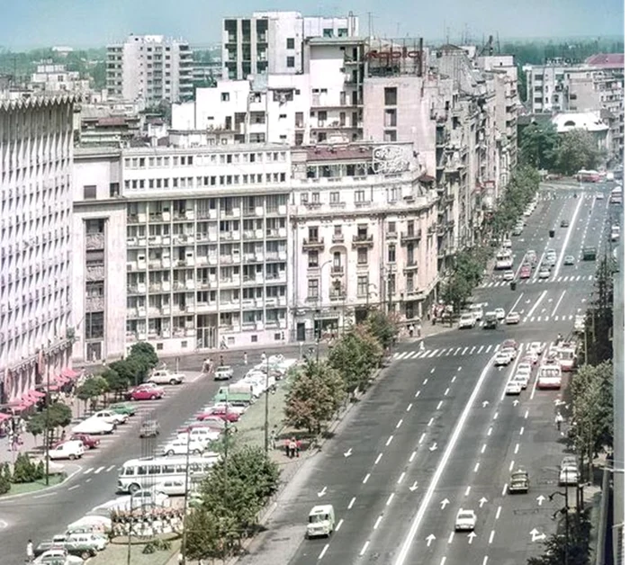 Bulevardul Magheru în anii '80. Foto: Facebook