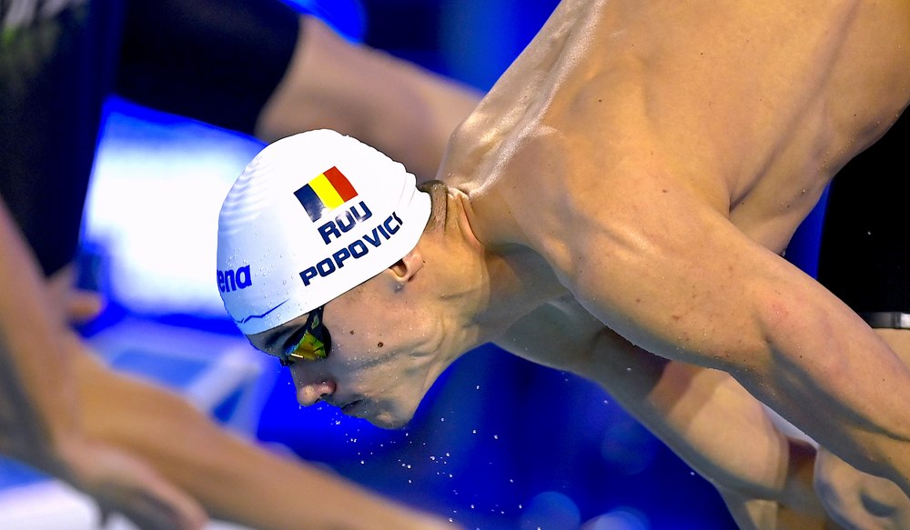 Înot: David Popovici s-a calificat în finala probei de 100 m liber la Europenele de la Otopeni